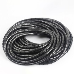 Flexible Cable Spiral Wrap Band φ4mm-30mm Cable Protection Sleeve Black White