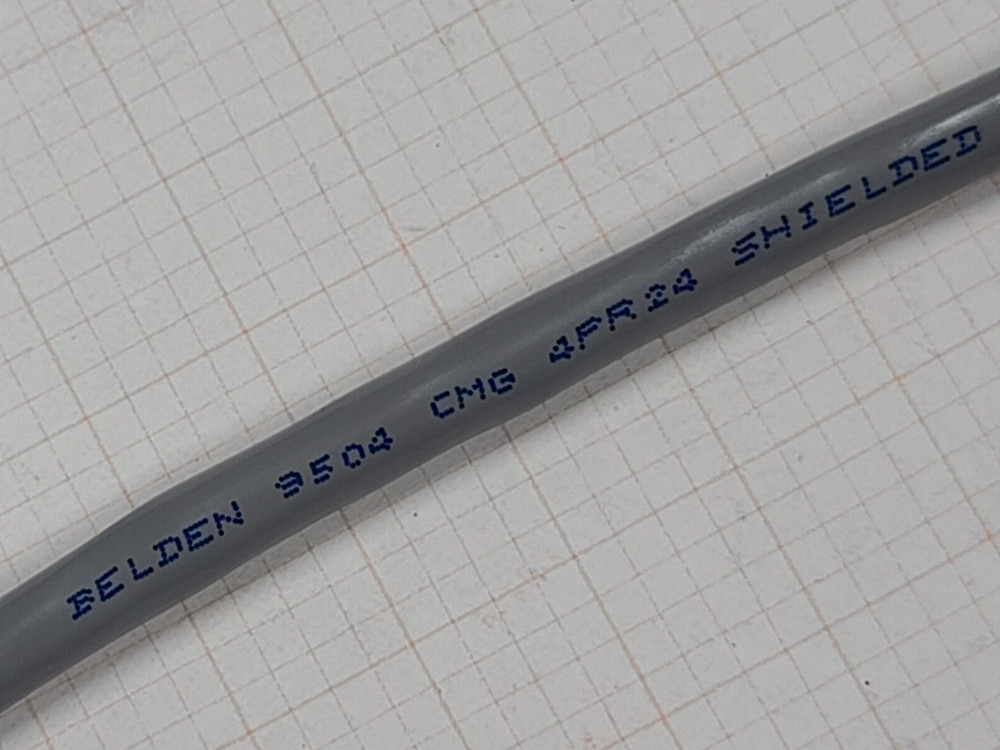 Belden Wire 9504 24/4P Twist Pair Shielded RS-232 Instrumentation Cable /10ft