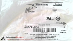 ALLEN BRADLEY 889D-F4HJDE-3 SERIES B, 889D DC MICRO CABLE, PATCHCORD, NE #285705
