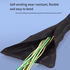 5M Braided Sleeving Flexible Split Cable Sleeving Tubing for Cable Protection