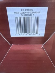 3 Pack GE 93116239 LED Light Bulb, G40 Lamp, 60 W Equivalent, E26 Medium Bulbs