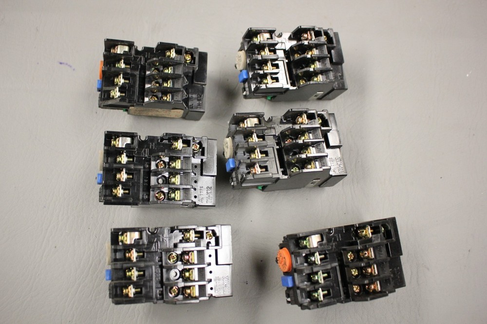 LOT OF 6 MITSUBISHI ELECTRIC THERMAL OVERLOAD RELAY TH-K12