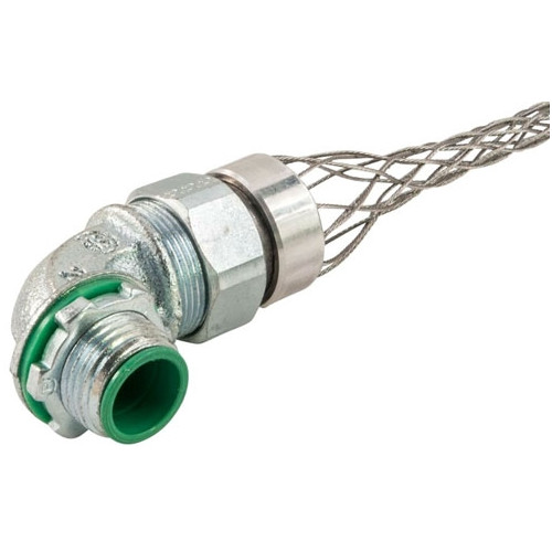 Remke LML-11-E, IP65, Iron, 90D Male, Liquid Tight Connector with Mesh, 1pc