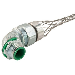 Remke LML-11-E, IP65, Iron, 90D Male, Liquid Tight Connector with Mesh, 1pc