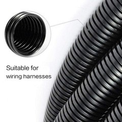 Split Convoluted Tubing Conduit Sleeving Wiring Harness Loom Protect 7~28mm