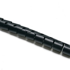 4.92Ft 0.6″ (1.5M) Spiral Cable Zip Wire Wrap Tube Computer Manage Cord Black