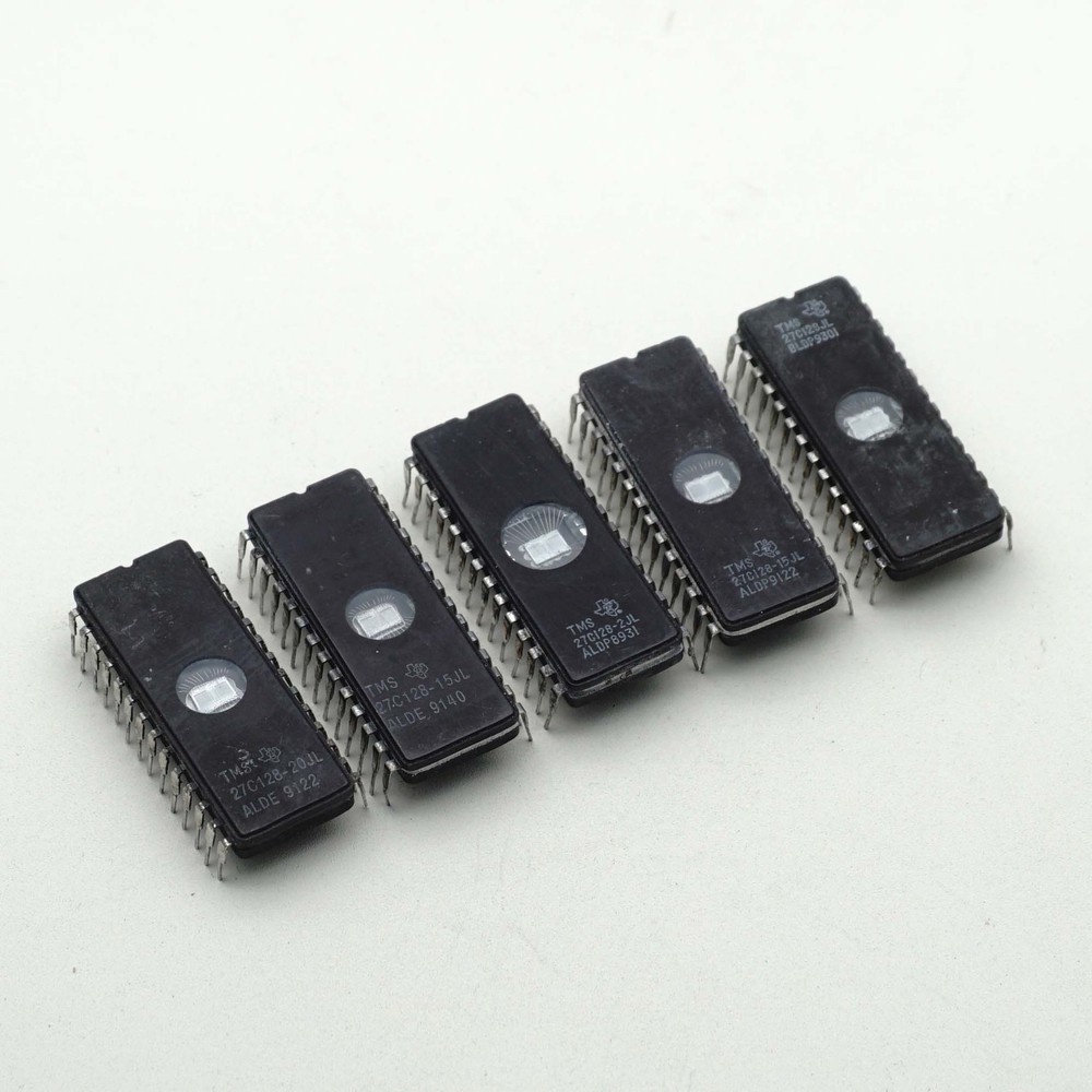 TI TMS27C128 27C128 27128 128KBIT UV EPROM DIP28 x 10PCS