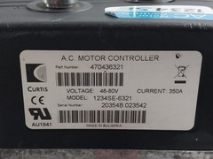 CURTIS 1234SE-6321 AC Motor Controller 48-80V 350A 470436321