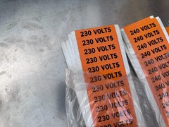 Brady Voltage Marker Tag Cards 6GX76/6GX77/6GX79/6GX80/6GX95/6GX84 (Lot of Many)