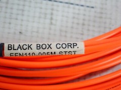 BLACK BOX CORP EFN110-005M-STST 5M FIBER OPTIC MULTIMODE PATCH CABLE *NEW*