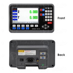 2 Axis LCD DRO Linear Scale 10″ 40″ Digital Readout 5um Kit for Mill XY Table,US