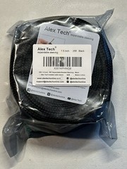 25ft – 1.5 inch PET Expandable Braided 1-1/2″ Sleeving – Black – Alex Tech B6