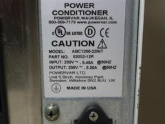 Powervar 1.2 ABC1250-22INT ABC125022INT Power Conditioner 230V 5.20A 50Hz