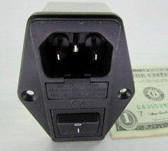 New Timonta Schurter Fused Power Inlet Filter Modules 250 VAC IEC 320-C14 10A 4A