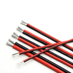 Twin 2-Core Flexible Silicone Cable 8/10/12/14/16/18/20/24/26AWG Wire Red-Black