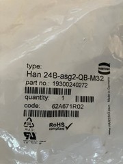 Harting 19300240272 Han 24B-ASG2-QB-M32 Surface Mounted Housing