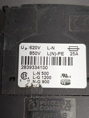 PHOENIX CONTACT #PT2-PE/S-120AC SURGE PROTECTION PLUG (PLUGTRAB)