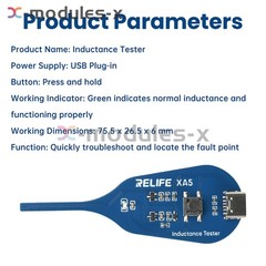 5pcs Type-C XA5 Motherboard Coil Tester Electromagnetic Inductor Detector Tool