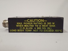 BIRD ELECTRIC 8072-1 MINILOAD RF TERMINATION 300W 50Ω RESISTOR/DUMMY LOAD TESTED