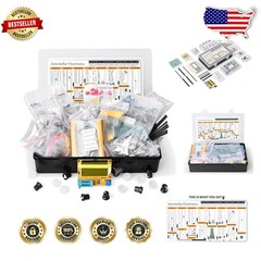 Mega Electronic Component Kit 2200pc: Resistors, Diodes, Capacitors, LCR Tester