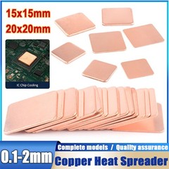 Copper Shim 15x15mm 20x20mm Heatsink Thermal Pad GPU CPU Laptop – 0.1mm to 2.0mm