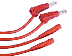 2 Multi-Contact 32″ M Banana to F Banana Stackable Test leads 600V/18A TekTronix