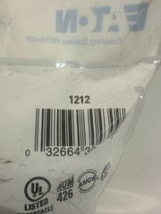EATON WD1212 Range Power Outlet Surface Mount 50A 125-250V 3-Pole 4-Wire