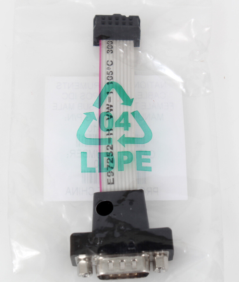 National Instruments RIO Serial Adapter Cable 10POS IDC Female to 9POS DSUB Male