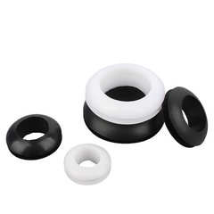 Open Grommets Black/White Rubber Wiring Ring Blind Plug Bung 3mm 4mm 5mm~90mm