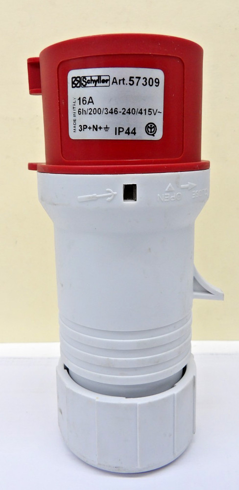 Schyller 57309 Plug Straight Male 16A 6h/200/346-240/415V~