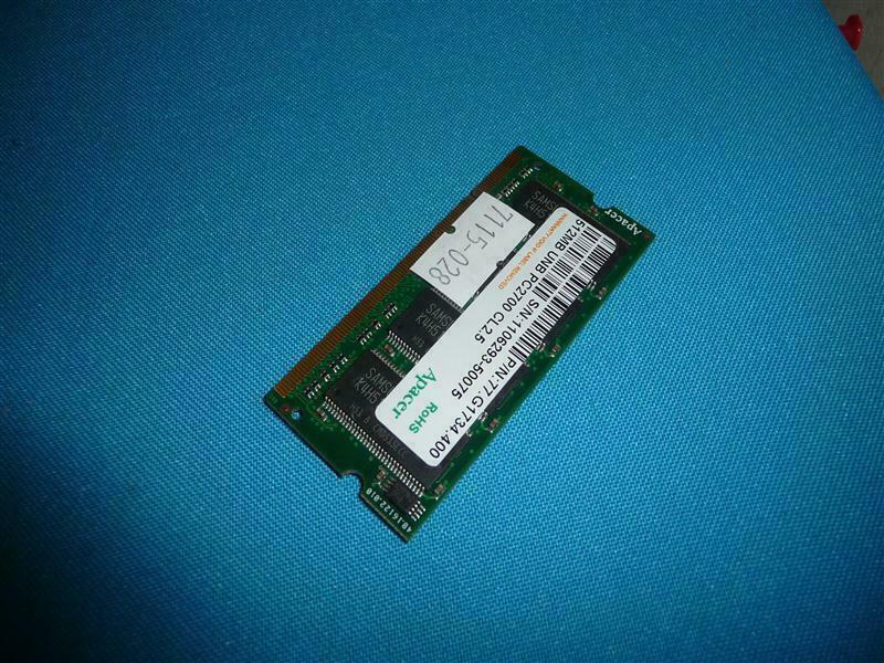 Apacer 77.G1734.400 512MB UNB PC2700 CL2.5