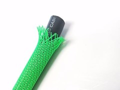 PET 10 FT 1/2 NEON Green Expandable Wire Cable Sleeving Sheathing Braided Loom