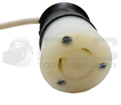 NEW HUBBELL HBL5266C STRAIGHT BLADE PLUG W/ HBL2313 CONNECTOR 20A 125V