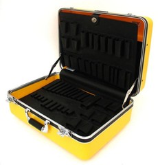 928TY-CB – PLATT LUGGAGE – DELUXE POLYETHYLENE TOOL CASE WITH CHROME HARDWARE –