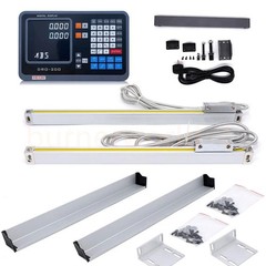 250mm&1000mm Linear Scale 2 Axis DRO 5um Digital Readout Kit 10” 40” Milling