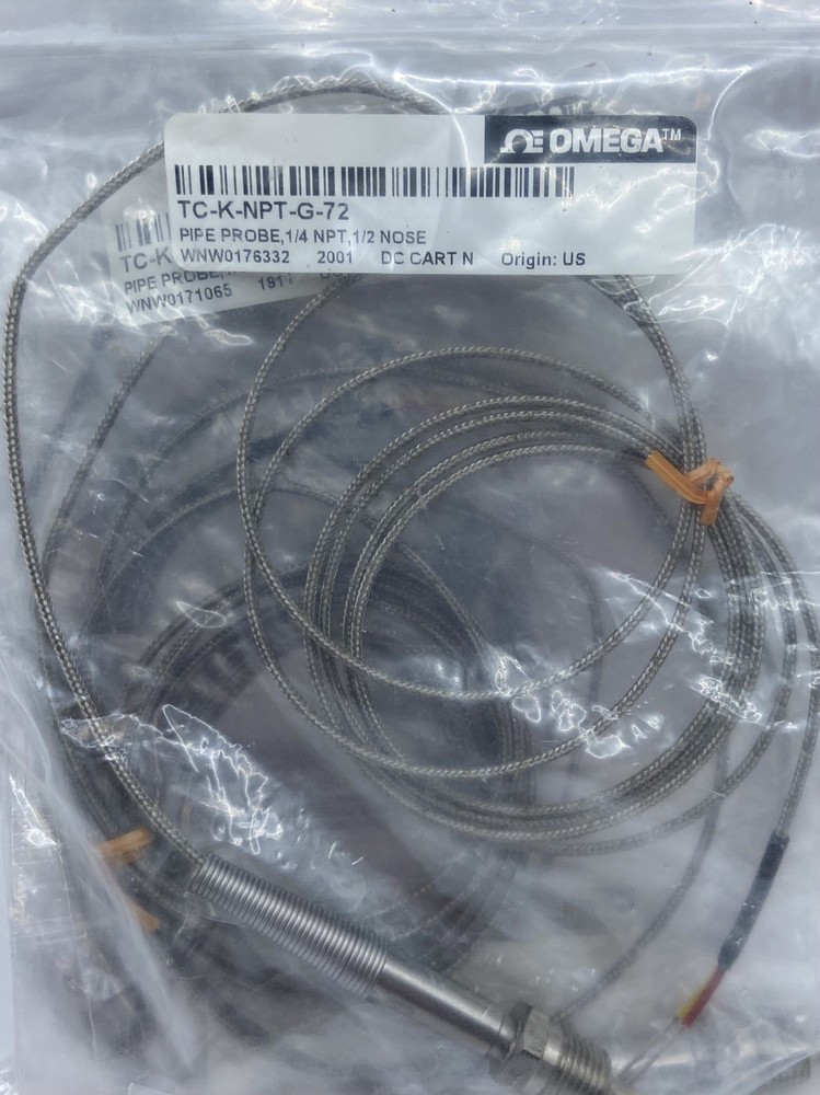 Omega Engineering – TC-K-NPT-G-72 Type K Thermocouple, Pipe, Rugged,