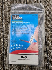 IDEAL 44-101 Wire Marker Booklet – 45 Markers Each Legend 0-9 Pocket-Size