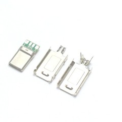 Nickel Plated USB 2.0 Connectors DIY Solder
