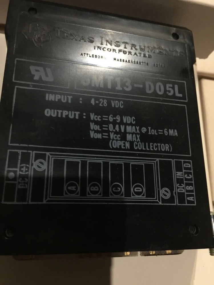 6MT13-D05L – TEXAS INSTRUMENTS – INPUT MODULE, INPUT 4-28VDC, OUTPUT 6-9VDC, 4 P