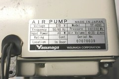 Yasunaga YP-40VC Linear Air Pump TEL Tokyo Electron Lithius 