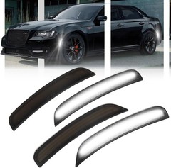 4 PCS LED Side Marker Light Kits for 300 2015-2024, Full LED Strip White Front