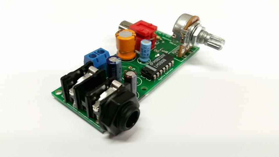 2.5-Watt Audio Amplifier Kit #5316 N-14 (IN=1/4″ Jack & OUT=RCA)