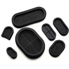 Oval Rubber Grommet Firewall Hole Electrical Wiring Gasket Cable Closed Blind