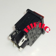 15A 125/250VAC 4 Pins 2 Positions TH1 T120 Red Lamp Rocker Switch