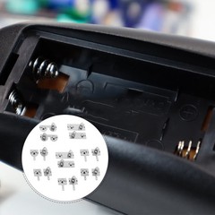 1 Set Durable Metal Battery Spring Contact Plate for Remote Control Silver