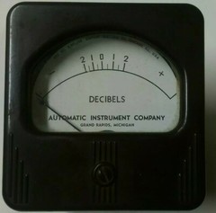 Automatic Instrument Company Decibel Panel Meter