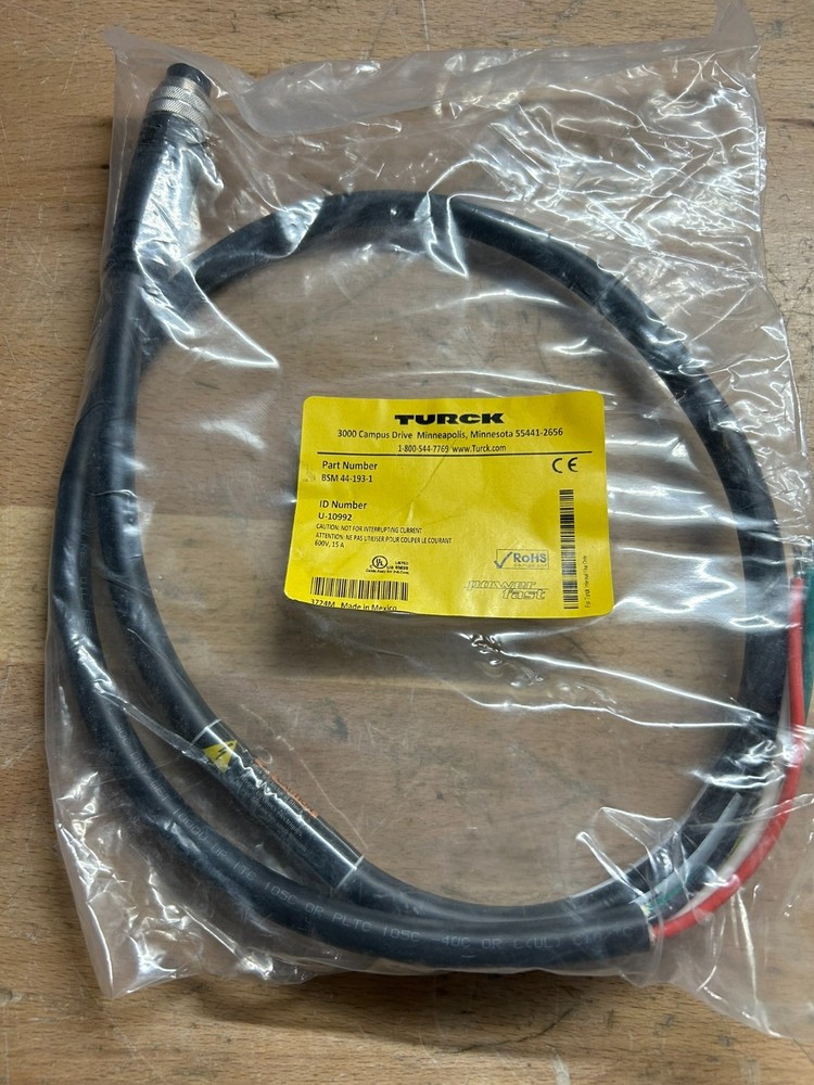 TURCK BSM BKM 44-193-1 CABLE SET U-10992-NEW IN PACKAGE