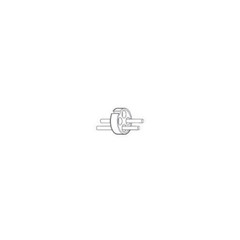 Crouse-Hinds ATP449, 200 A, 3-Pole, 2-Wire, Pin & Sleeve Plug Interior, 1pc