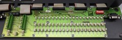 CRISPLANT TILT TRAY SORTER CONTROLLER CIRCUIT BOARD W/ BRACKET, S2000, 281B608