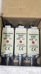 NH Fuse Link NH000 16A gG Front Indicator Combination Detector 3 piece 📌📌